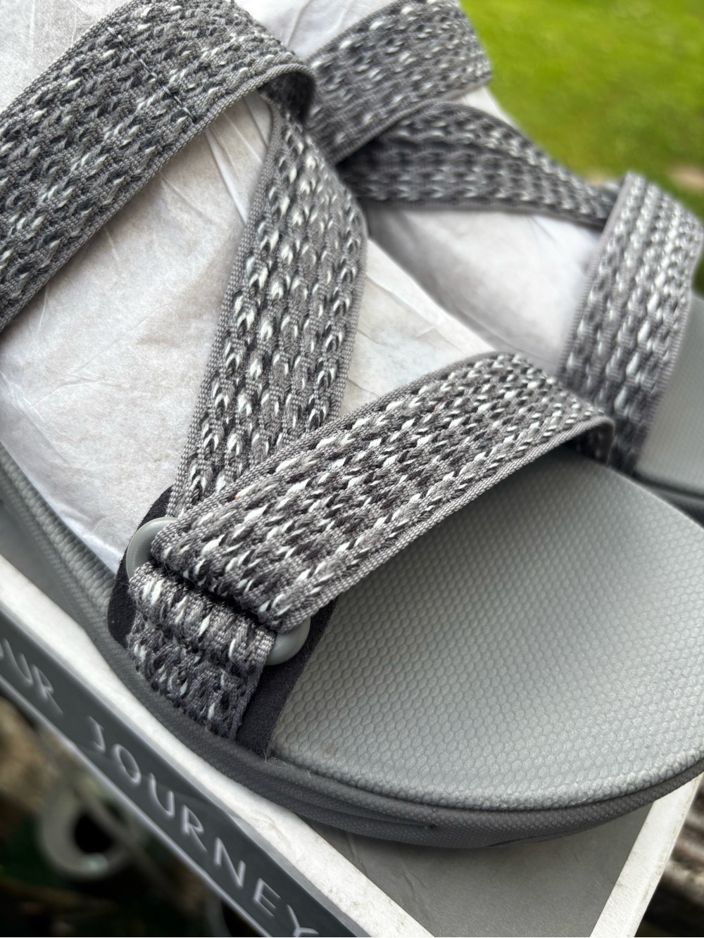 Dansko Rosette gray web strappy comfort sport sandals new in box euro 37 6.5-7 - Picture 11 of 16
